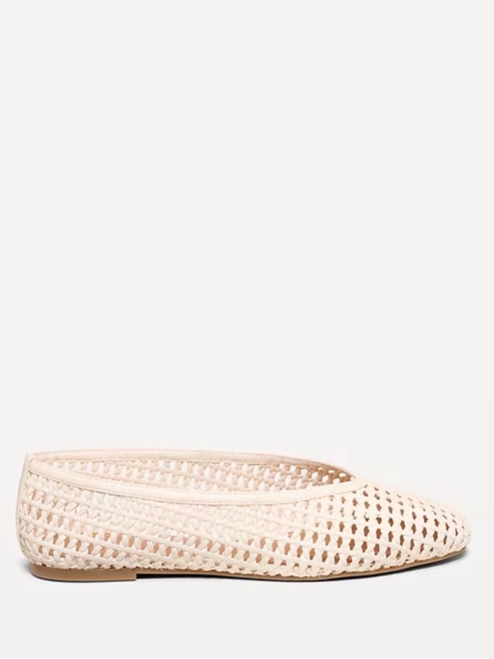 Woven Ballet Flat - Cream